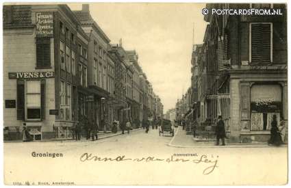 ansichtkaart: Groningen, Heerestraat