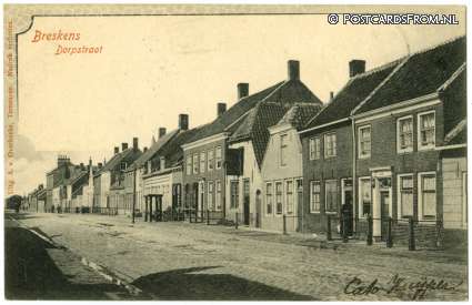 Breskens, Dorpstraat ansichtkaart: Breskens, Dorpstraat