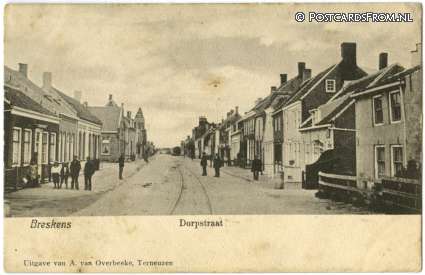 Breskens, Dorpstraat ansichtkaart: Breskens, Dorpstraat