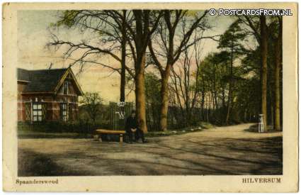 Hilversum, Spaanderswoud ansichtkaart: Hilversum, Spaanderswoud