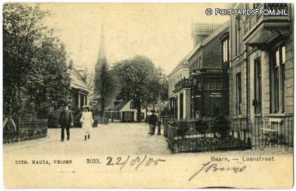 ansichtkaart: Baarn, Laanstraat