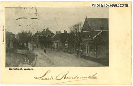Waspik, Kerkstraat ansichtkaart: Waspik, Kerkstraat