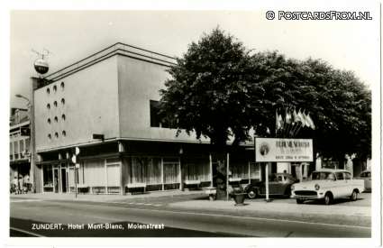 ansichtkaart: Zundert, Hotel Mont-Blanc, Molenstraat