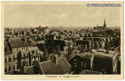 ansichtkaart: Haarlem, In Vogelvlucht
