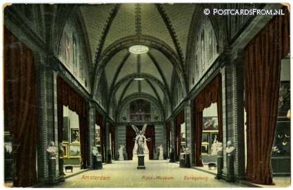 Amsterdam, Rijks-Museum. Eeregalerij ansichtkaart: Amsterdam, Rijks-Museum. Eeregalerij