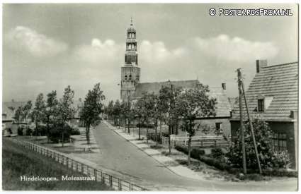 ansichtkaart: Hindeloopen, Molenstraat