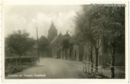 Giessen-Oudekerk, Groeten uit ansichtkaart: Giessen-Oudekerk, Groeten uit