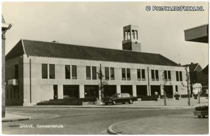 ansichtkaart: Grave, Gemeentehuis