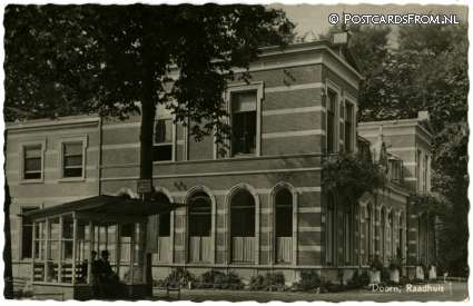 ansichtkaart: Doorn, Raadhuis