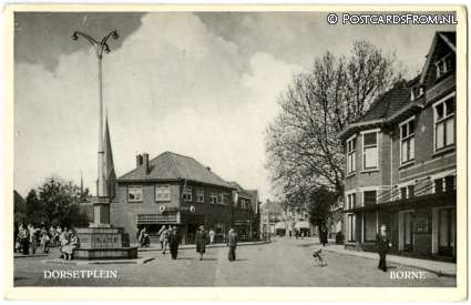 ansichtkaart: Borne, Dorsetplein