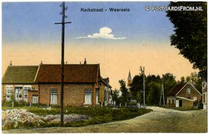 ansichtkaart: Weerselo, Kerkstraat