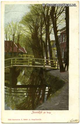 ansichtkaart: Zaandijk, de Weg