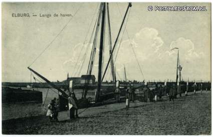 Elburg, Langs de haven ansichtkaart: Elburg, Langs de haven
