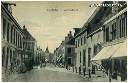 Elburg, Jufferstraat ansichtkaart: Elburg, Jufferstraat