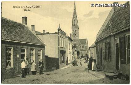 ansichtkaart: Klundert, Kade