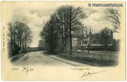 ansichtkaart: Ede, Lunterensche straat
