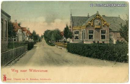 Schildwolde, Weg naar Wittewierum ansichtkaart: Schildwolde, Weg naar Wittewierum
