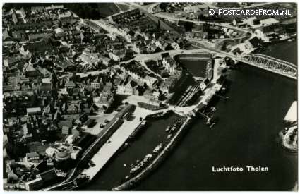 Tholen, Luchtfoto ansichtkaart: Tholen, Luchtfoto