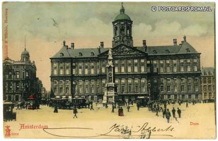 ansichtkaart: Amsterdam, Dam