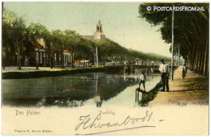 Den Helder, Postbrug ansichtkaart: Den Helder, Postbrug