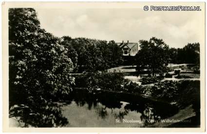 Sint Nicolaasga, Vijver Wilhelminaoord ansichtkaart: Sint Nicolaasga, Vijver Wilhelminaoord