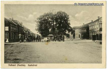 ansichtkaart: Kerkdriel, Delkant. Rechts