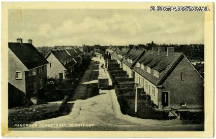 ansichtkaart: Slootdorp, Panorama Kerkstraat