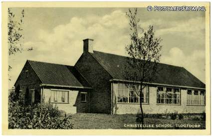 ansichtkaart: Slootdorp, Christelijke School