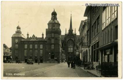 ansichtkaart: Goes, Stadhuis