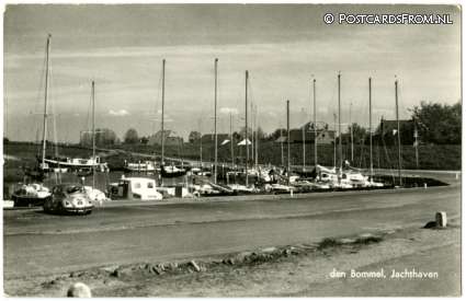 Den Bommel, Jachthaven ansichtkaart: Den Bommel, Jachthaven