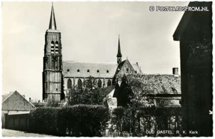 Oud Gastel, R.K. Kerk ansichtkaart: Oud Gastel, R.K. Kerk