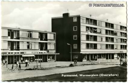 ansichtkaart: Purmerend, Wormerplein. Overwhere