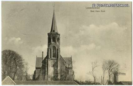 ansichtkaart: Loosduinen, Ned. Herv. Kerk
