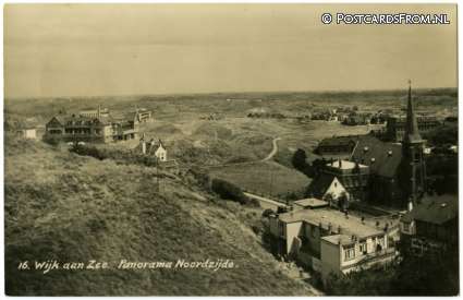 ansichtkaart: Wijk aan Zee, Panorama Noordzijde