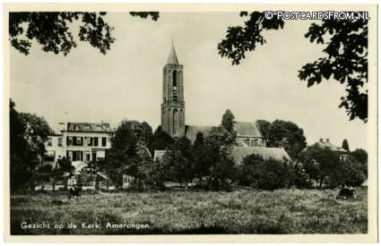 ansichtkaart: Amerongen, Gezicht op de Kerk