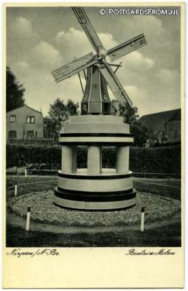 ansichtkaart: Nispen, Beatrix Molen