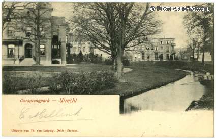 Utrecht, Oorsprongpark ansichtkaart: Utrecht, Oorsprongpark