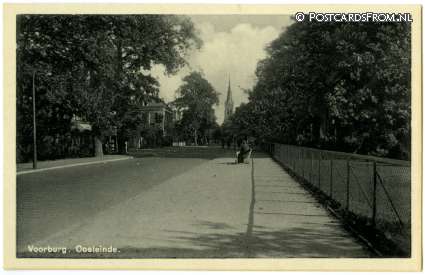 ansichtkaart: Voorburg, Oosteinde