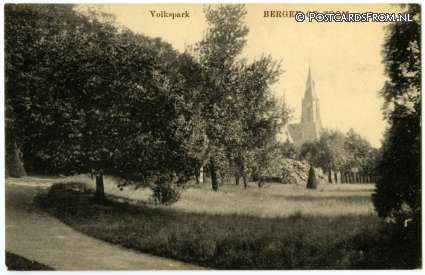 ansichtkaart: Bergen op Zoom, Volkspark