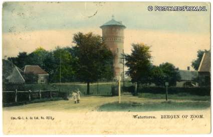 Bergen op Zoom, Watertoren ansichtkaart: Bergen op Zoom, Watertoren