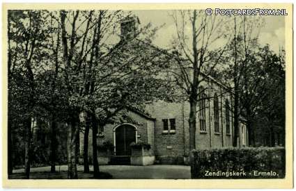 ansichtkaart: Ermelo, Zendingskerk