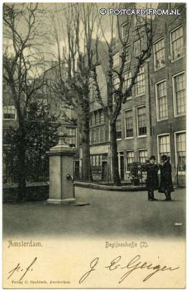 Amsterdam, Begijnenhofje ansichtkaart: Amsterdam, Begijnenhofje