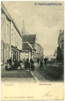 Hulst, Gentsche straat ansichtkaart: Hulst, Gentsche straat