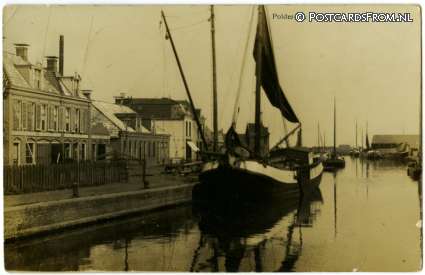 ansichtkaart: Lemmer, Polderdijk