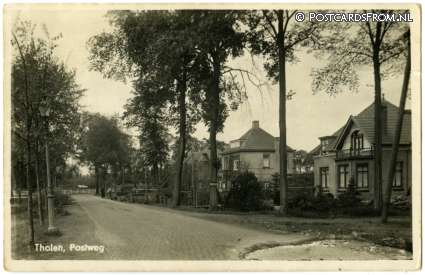 Tholen, Postweg ansichtkaart: Tholen, Postweg
