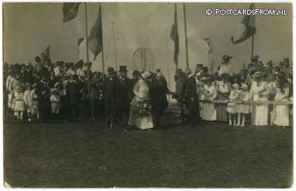 Den Helder, Koninklijk bezoek Sportfeest 7-9-1917 ansichtkaart: Den Helder, Koninklijk bezoek Sportfeest 7-9-1917