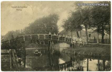 ansichtkaart: Grootschermer, Tilbrug