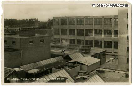 ansichtkaart: Schijndel, Kousenfabriek N.V. Jansen de Wit
