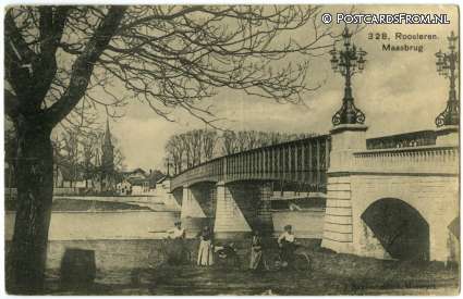 ansichtkaart: Roosteren, Maasbrug