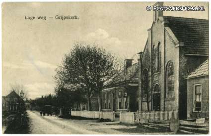 Grijpskerk, Lage weg ansichtkaart: Grijpskerk, Lage weg